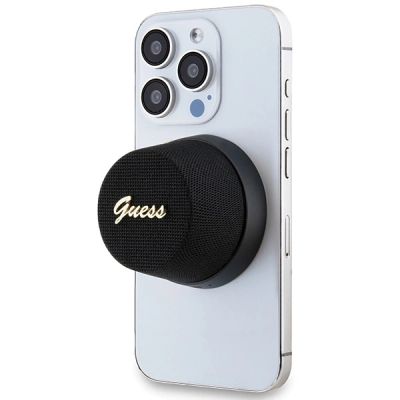 5. Guess Magnetic Script Metal Bluetooth-Lautsprecher – Schwarz