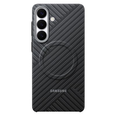 Samsung Carbon Magnet Case für Samsung Galaxy S26+ kompatibel mit MagSafe – Grau