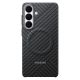 Samsung Carbon Magnet Case für Samsung Galaxy S26+ kompatibel mit MagSafe – Grau