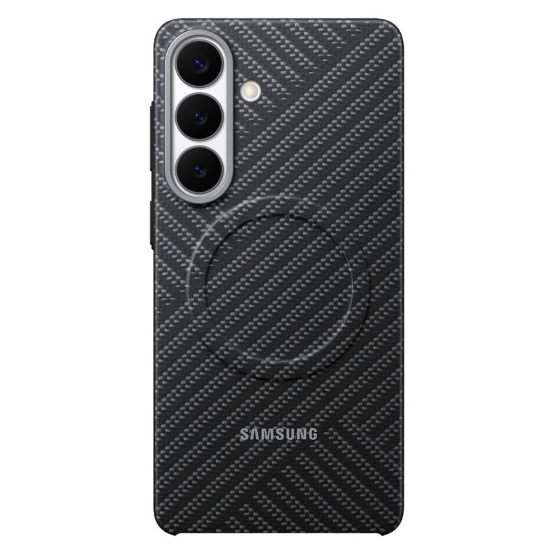 Samsung Carbon Magnet Case für Samsung Galaxy S26+ kompatibel mit MagSafe – Grau