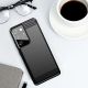 9. Carbon Case Flexibel Handyhülle TPU Schutzhülle für Samsung Galaxy S21 Ultra 5G blau