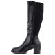 3. Schwarze Damen-Stiefeletten mit hohem Absatz und Stretchanteil, Vinceza 58652