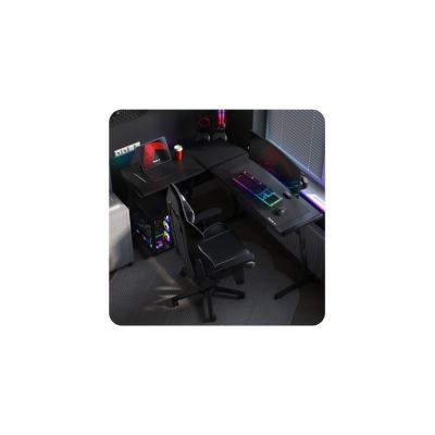 11. Huzaro Hero 6.0 Schwarzer RGB-Gaming-Schreibtisch