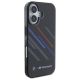 4. BMW Motorsport IML Random Stripes Hülle für iPhone 16 Plus - Schwarz