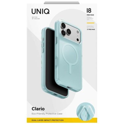 6. Uniq Clario Magclick Lade-Öko-Hülle für iPhone 18 Pro Max / 17 Pro Max – Mint