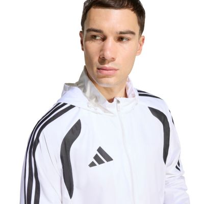 4. adidas Tiro 26 League Windbreaker-Jacke für Herren, Weiß, JY9734