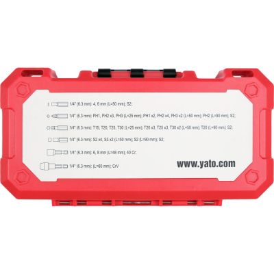5. 39-teiliges Schlagschrauber-Bit-Set YT-78076 YATO