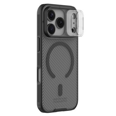 3. Nillkin CamShield Pro MagSafe-kompatible Hülle für iPhone 17 Pro – Transparent Schwarz