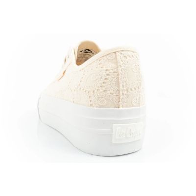 14. Lee Cooper Damen-Schnürsneakers beige Plateau