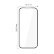 2. Tech-Protect Glass Fit+ 2er-Pack Schutzglas für Google Pixel 9a / 20a – Schwarz