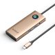 Orico PW11 8-in-1 USB-C Dockingstation (2x USB-A 3.0, 1x USB-C PD 100W, 1x HDMI 4K 60Hz, 1x microSD/SD, 1x RJ45 Gigabit Ethernet, 1x 3,5-mm-Audioanschluss) – Roségold