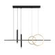 Pendelleuchte 23W 3K Schwarz/Gold