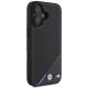 4. BMW M Perforierte Tricolor Line MagSafe Hülle für iPhone 16 Plus - Schwarz