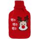 Wärmflasche aus Gummi im Alpina-Etui, 1,7 l, rot
