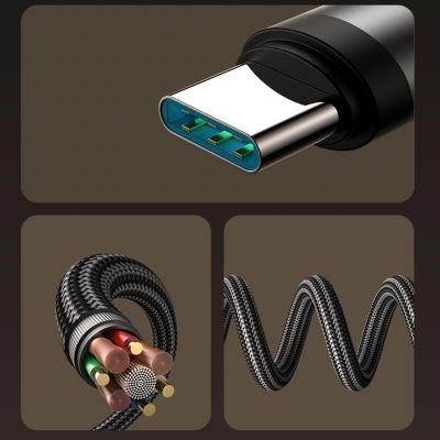 6. Joyroom S-A56 EnjoyX Series 90° USB-C - USB-C Kabel 60W 1,2m - schwarz