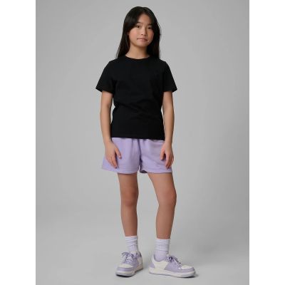 3. Mädchen-T-Shirt mit regulärer Passform, uni 4F 4FJRMM00TTSHF3553-20S