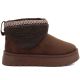 6. Big Star braune wasserdichte Plateau-Schneestiefel UU274171