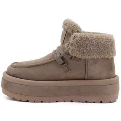 7. Big Star UU274215 Wasserdichte beige Plateau-Stiefeletten für Damen für Damen