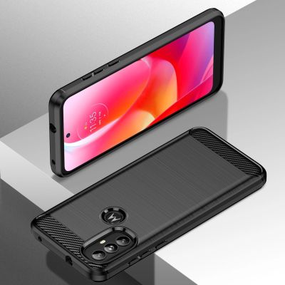 6. Carbon Case Flexible Hülle Motorola Moto G Power 2022 schwarz