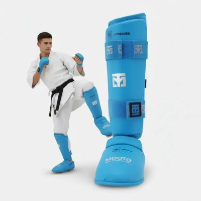 2. Karate WKF BLAU Schienbein- und Fußschützer | MOOTO