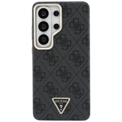 3. Guess 4G Triangle Logo MagSafe Hülle für Samsung Galaxy S26 Ultra - Schwarz