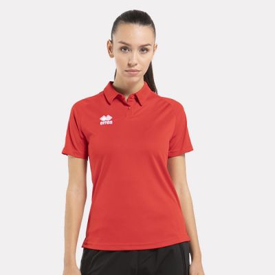 4. ERREA Shedir Damen Poloshirt Größe S rot