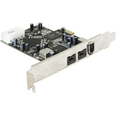 2. Delock PCI Express Karte > 2 x externe FireWire B + 1 x externe FireWire A