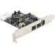 2. Delock PCI Express Karte > 2 x externe FireWire B + 1 x externe FireWire A
