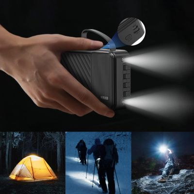 5. Dudao K11 Pro 20000mAh Powerbank mit integrierten Kabeln - Schwarz