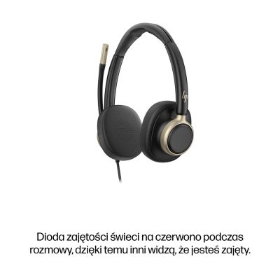 134. HP Poly Mission 825 Stereo-USB-Kabel-Headset