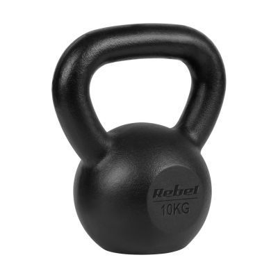 2. Kettlebell aus Gusseisen, 10 kg, REBEL ACTIVE