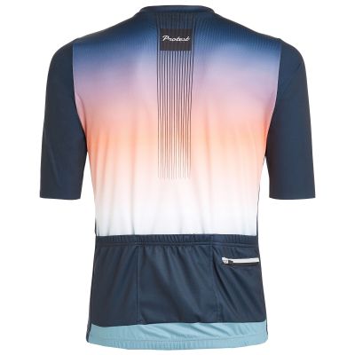 5. Herren-Radtrikot mit kurzen Ärmeln und durchgehendem Reißverschluss Protest PRTDELGADO marineblau