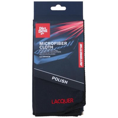 2. Mikrofaser-Reinigungstuch, Poliertuch, 40 x 40 cm, Farbe: Dirt Devil Black