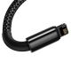 4. Baseus Tungsten kabel USB - Lightning 2,4 A 2 m schwarz (CALWJ-A01)