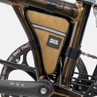 2. Rockbros Triangle Bike Rahmentasche 0.3l - Braun