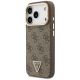 2. Guess 4G PU Triangle Logo & Stand Camera MagSafe Hülle für iPhone 18 Pro / 17 Pro – braun