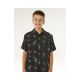6. RIP CURL Eternal Shred Kurzarmhemd - Junge Schwarz