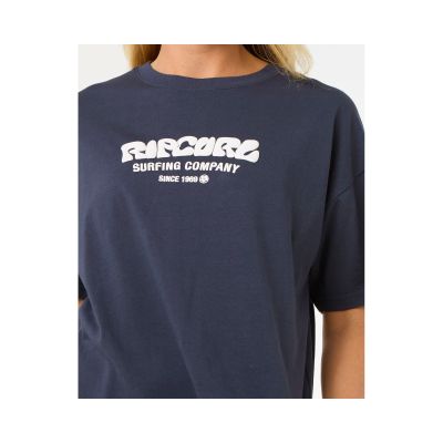 3. RIP CURL Surf Puff Relaxed Tee, marineblau