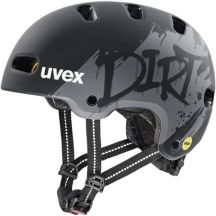 UVEX Kid 4 Style MIPS Kinderfahrradhelm, Dirt Black Matt