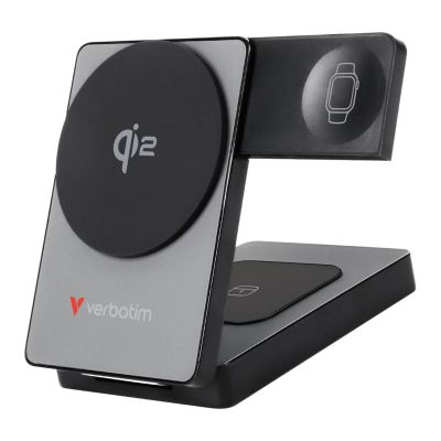 Verbatim 32294 Powerbank Lithium-Polymer (LiPo) 5000 mAh Kabelloses Laden Grau