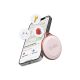 SBS Track My Circle, wasserdichter IP65-Ortungsgerät, kompatibel mit Apple Find My, Pink