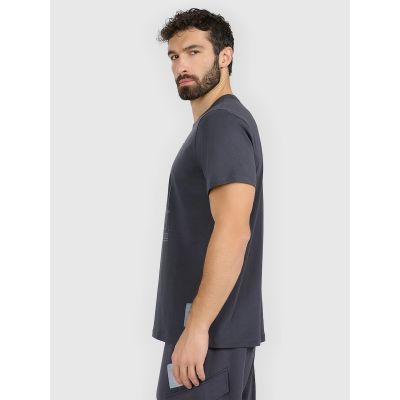 4. Herren-T-Shirt mit Aufdruck, regulär, Größe 4F 4FRAW25TTSHM3845-22S
