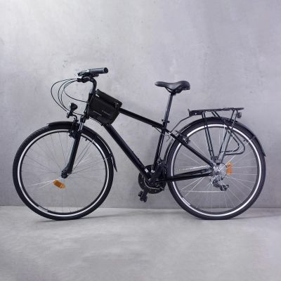 7. Wozinsky Fahrrad-Rahmentasche, wasserdichte Handyhülle, 1,5l, schwarz (WBB26BK)