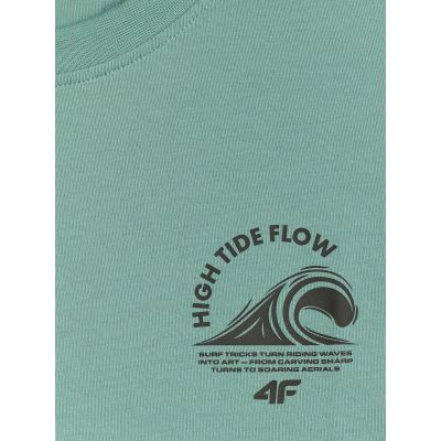 4. Lässiges Herren-T-Shirt mit Aufdruck 4F 4FRSS26TTSHM4296-47S