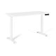 Schreibtisch/Tisch mit verstellbarer Höhe UNIQUE ACTIVE I 14-C103W-W-160-YZ-02, weißes Gestell und weiße Tischplatte, 160 x 70 cm