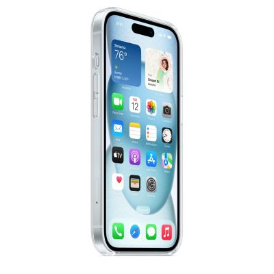 7. Apple - Rückseite für Mobiltelefone - MagSafe-kompatibel - Polycarbonat - Transparent - für iPhone 15 (MXRK3ZM/A)