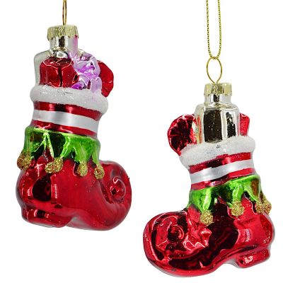 4. Glasform-Weihnachtsschmuck Schuh und Schleife MICA