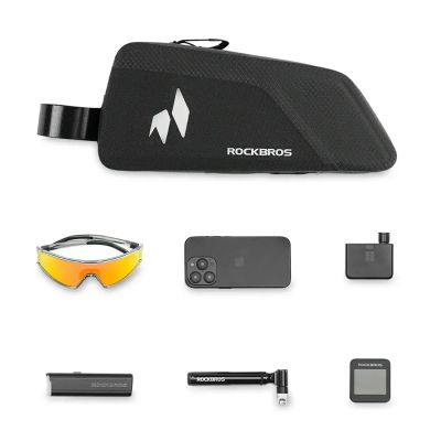 3. Rockbros AS-151 RideMate Wasserdichte Oberrohrtasche - Schwarz