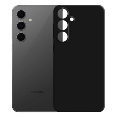 4. 3mk Silikonhülle für Samsung Galaxy S24 FE – Schwarz