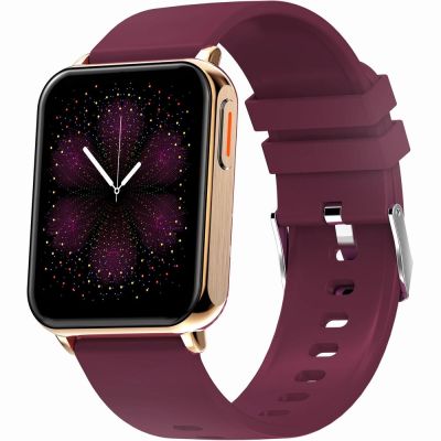 5. Smartwatch Gravity Roségold Burgunderrot 2 Armbänder GT17-6